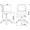 Кресло для детей Бюрократ "CH-W296NX/15-175", ткань, пластик, белый, розовый - 5