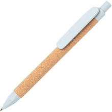 Ручка шариковая автоматическая "Write", 1.0 мм, коричневый, голубой, стерж. синий