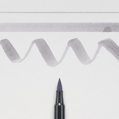 Маркер акварельный "Koi Color Brush", теплый светло-серый - 2