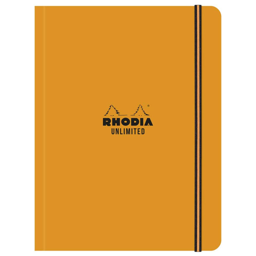 Блокнот "Rhodia Unlimited", А5+, 60 листов, клетка, оранжевый