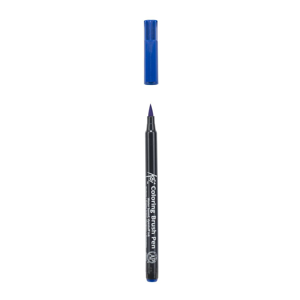 Маркер акварельный "Koi Color Brush", синий - 3