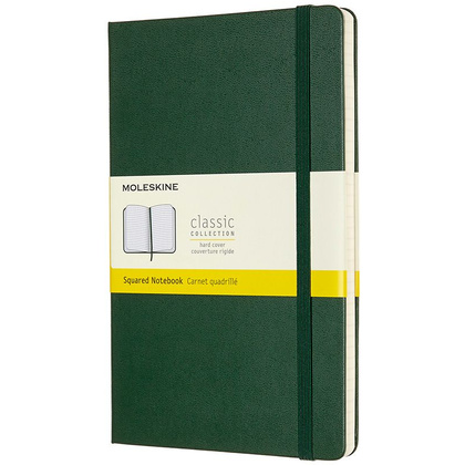 Блокнот "Classic Large", А5, 120 листов, клетка, зеленый