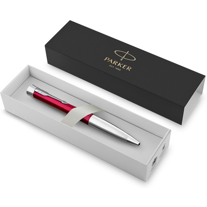 Ручка шариковая автоматическая Parker "Urban Core K314 Vibrant Magenta CT", 1.0 мм, пурпурный, серебристый, стерж. синий - 5