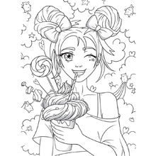 Раскраска "Kawaii"