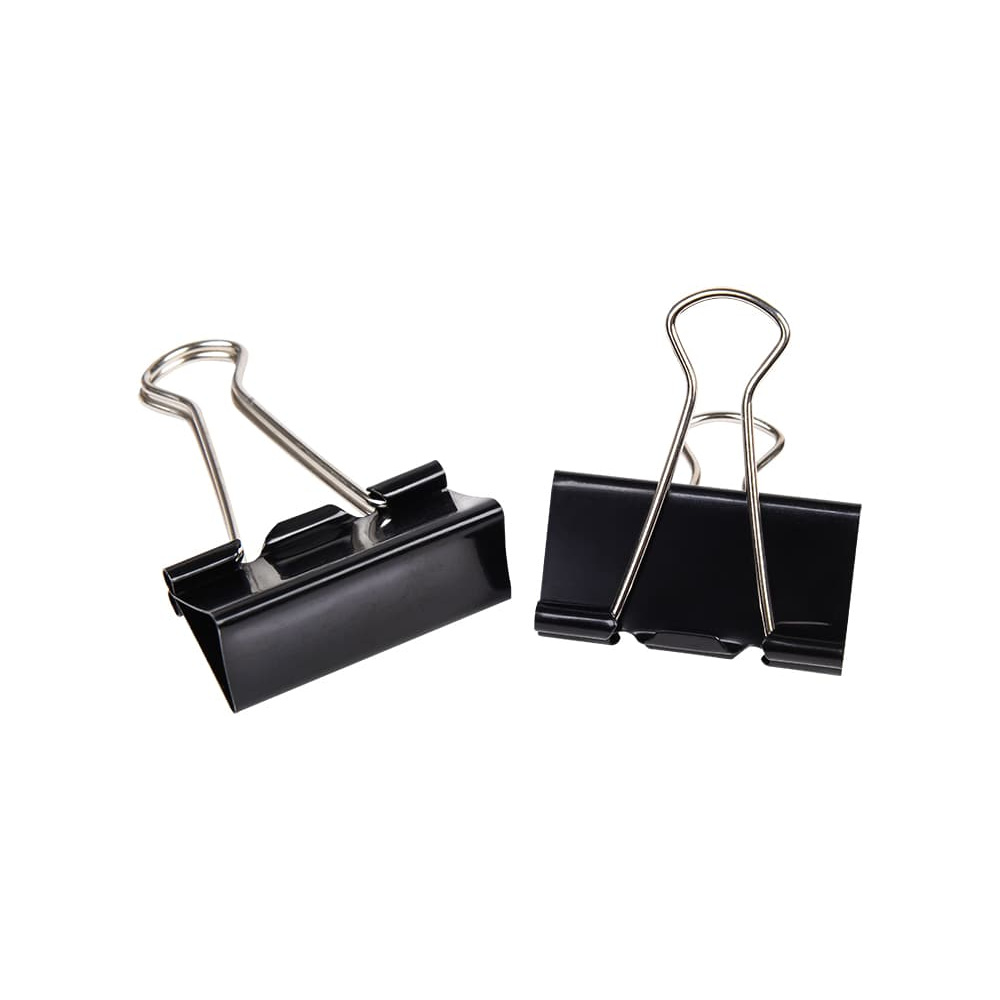 Зажим для бумаги "Office Products", 32 мм, 12 шт, черный - 3
