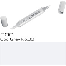 Маркер перманентный "Copic Sketch" С-00, холодный серый №00