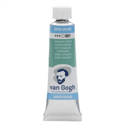 Краски акварельные "Van Gogh", 661 бирюзовый зеленый, 10 мл, туба