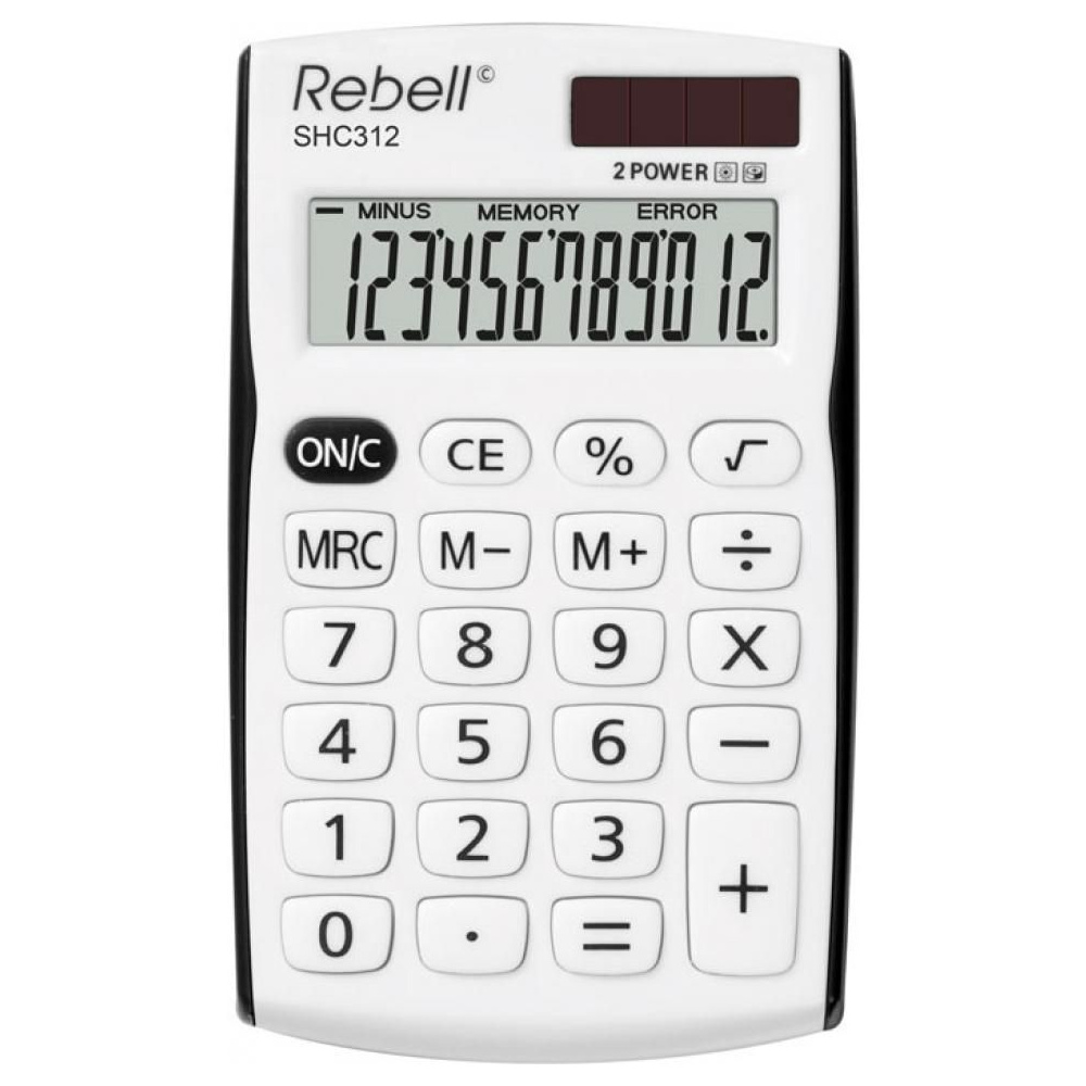Калькулятор карманный 12р. SHC312+BK Rebell