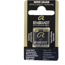 Краски акварельные "Rembrandt", 702 сажа газовая, кювета