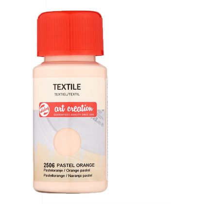 Краска декоративная "TEXTILE", 50 мл, 2506 пастельный оранжевый