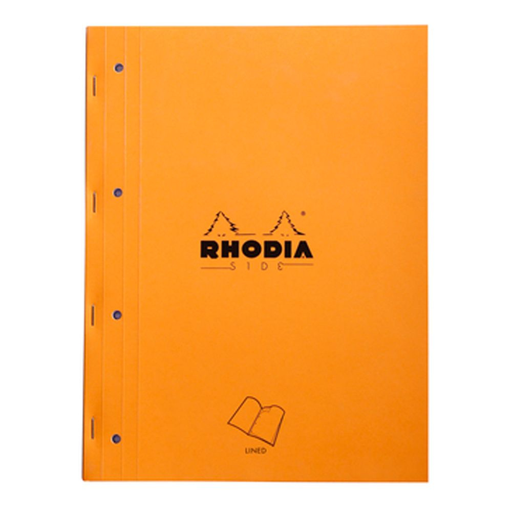 Сменный блок для тетради на кольцах "Rhodia", А4+, 80 листов, линейка, оранжевый