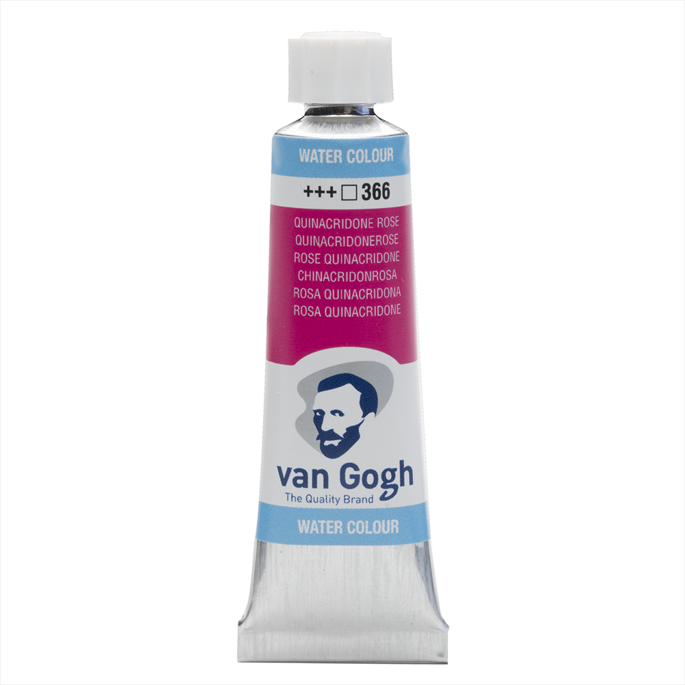 Краски акварельные "Van Gogh", 366 квинакридон розовый, 10 мл, туба