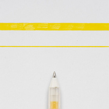 Ручка гелевая "Gelly Roll Glaze", 0.6 мм, прозрачный, стерж. желтый