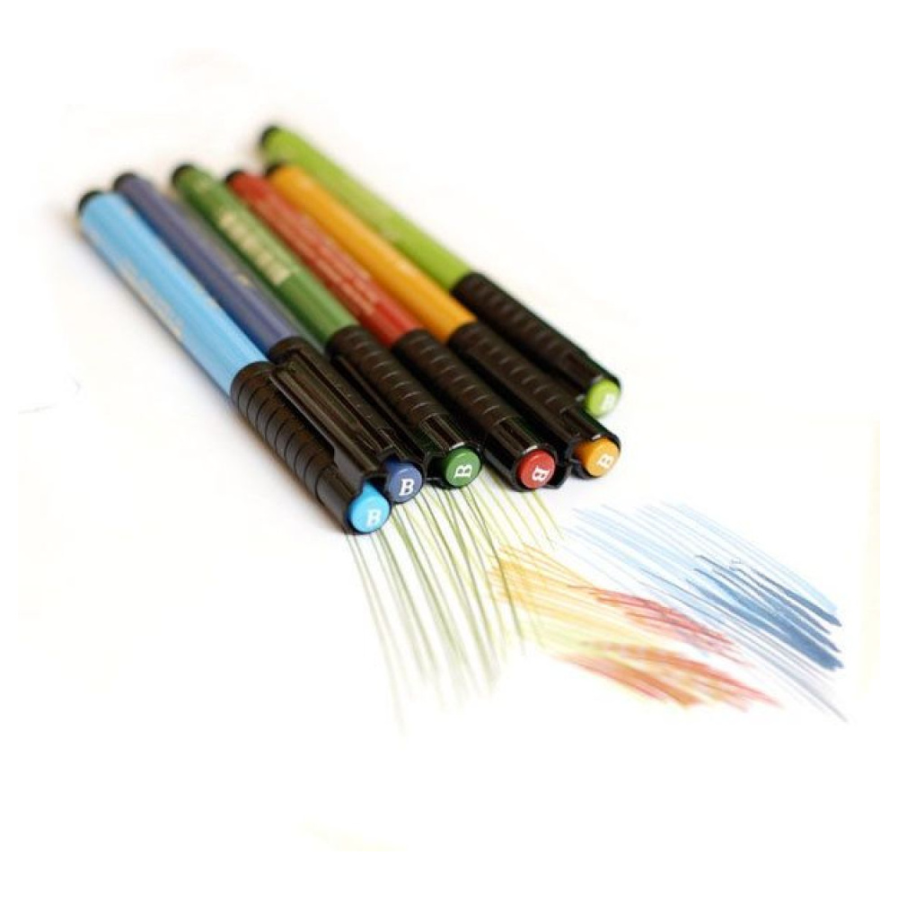Маркер-кисть "Pitt Artist Pens Brush", 6 шт., земляные оттенки - 5