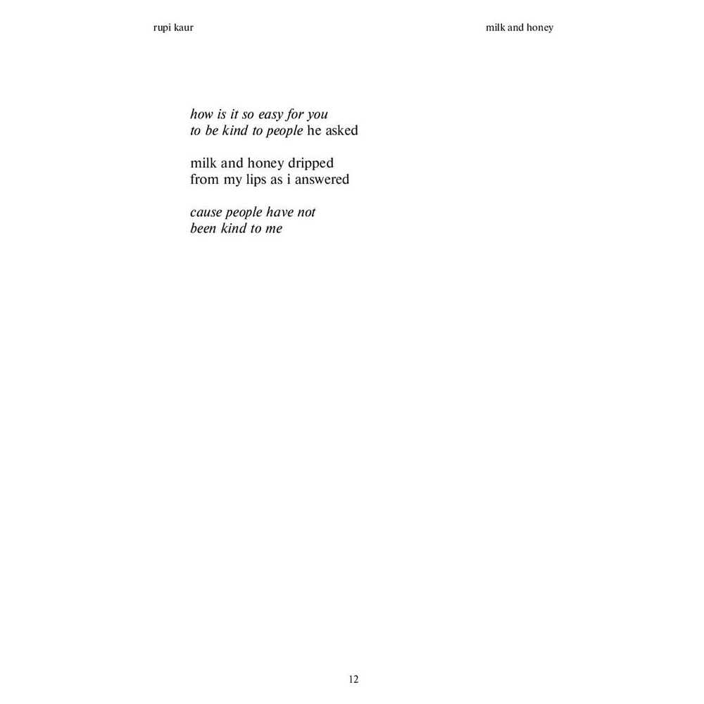 Книга "Milk and Honey. Белые стихи, покорившие мир", Рупи Каур - 4