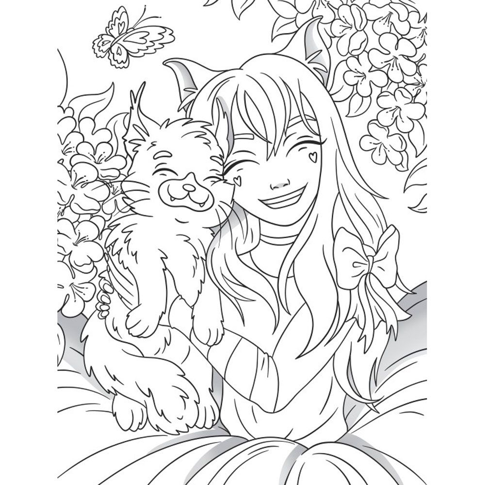 Раскраска "Kawaii" - 3