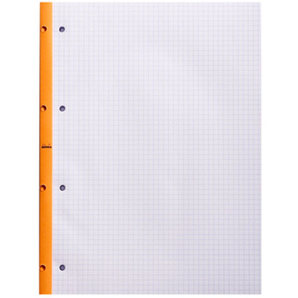 Сменный блок для тетради на кольцах "Rhodia", А4+, 80 листов, клетка, оранжевый - 2