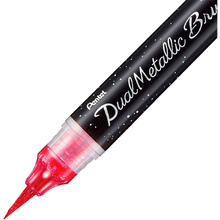 Маркер-кисть "Dual Metallic Brush", розовый металлик