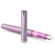 Ручка перьевая Parker "Vector XL F21", F, лиловый, патрон синий