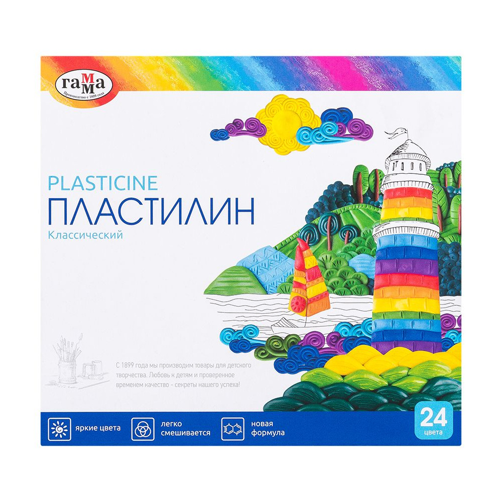 Пластилин "Классический", 24 цвета