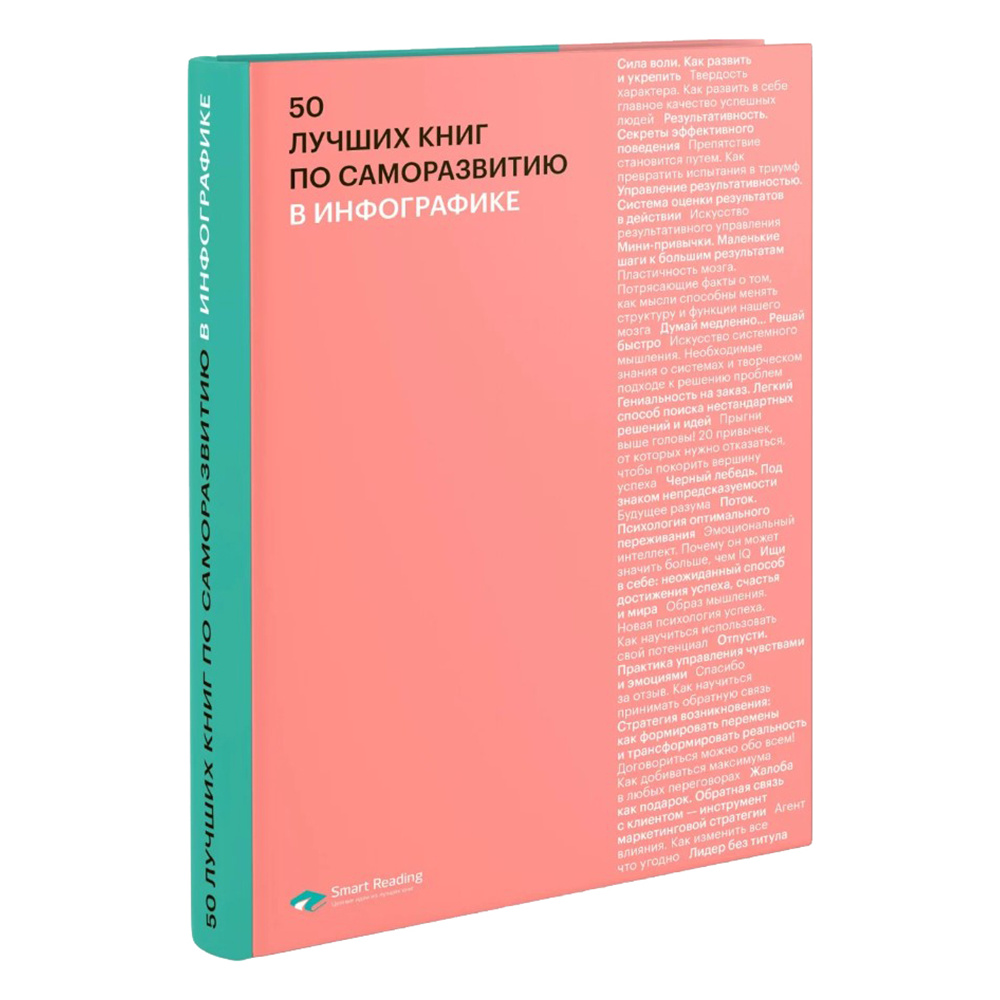 Книга-саммари "50 лучших книг по саморазвитию в инфографике"