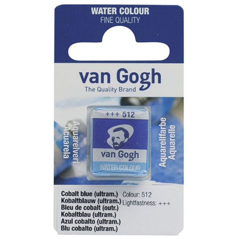 Краски акварельные "Van Gogh", 512 кобальт синий ультрамарин, кювета
