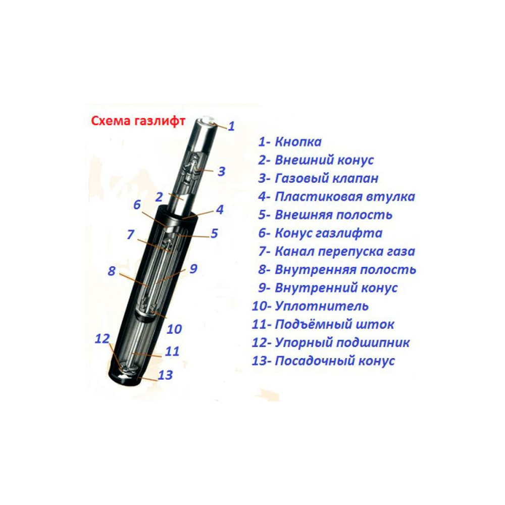 Газ-лифт L100 d50  - 6