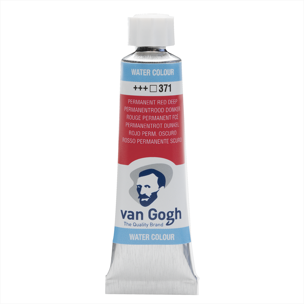 Краски акварельные "Van Gogh", 371 красный темный устойчивый, 10 мл, туба