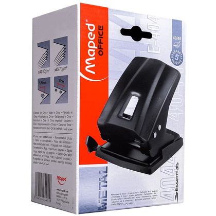Дырокол Maped "Essential Metal", 45 листов, черный - 3