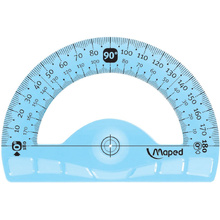 Транспортир Maped "Flex" 180°, 12 см, ассорти