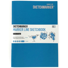 Скетчбук "Sketchmarker marker line", 17.6x25 см, 160 г/м2, 16 листов, бирюзовый