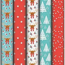 Бумага декоративная в рулоне "Flakes", 5x0.7 м, 80 г/м2, ассорти