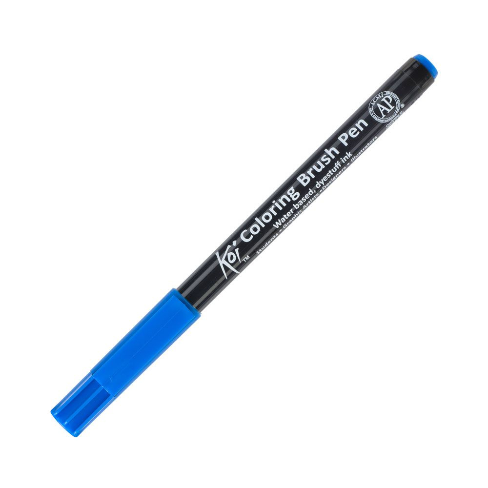 Маркер акварельный "Koi Color Brush", лазурный