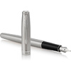 Ручка перьевая Parker "Sonnet Core Stainless Steel CT", F, серебристый, патрон черный - 3