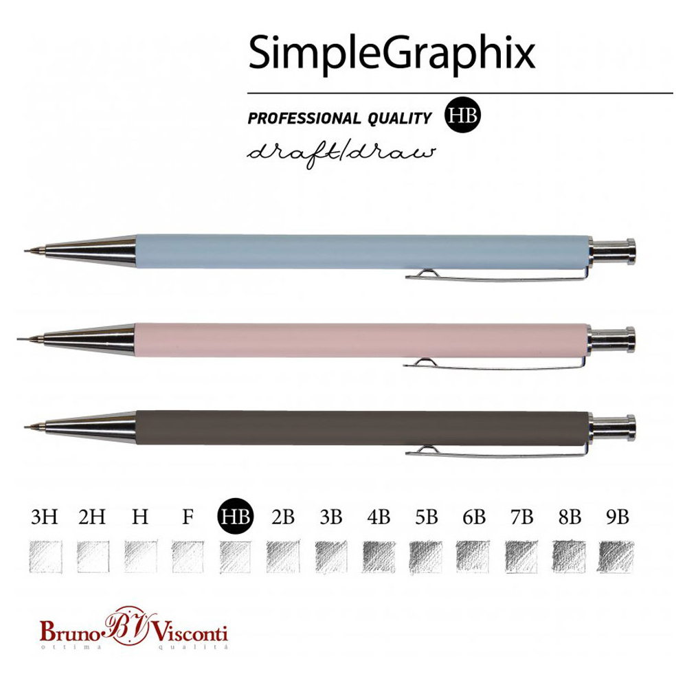 Карандаш автоматический "SimpleGraphix", 0.5 мм, ассорти - 2