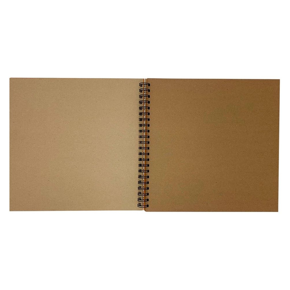 Скетчбук "Kraft", 29.5x29.5 см, 140 г/м2, 40 листов, оранжевый - 3