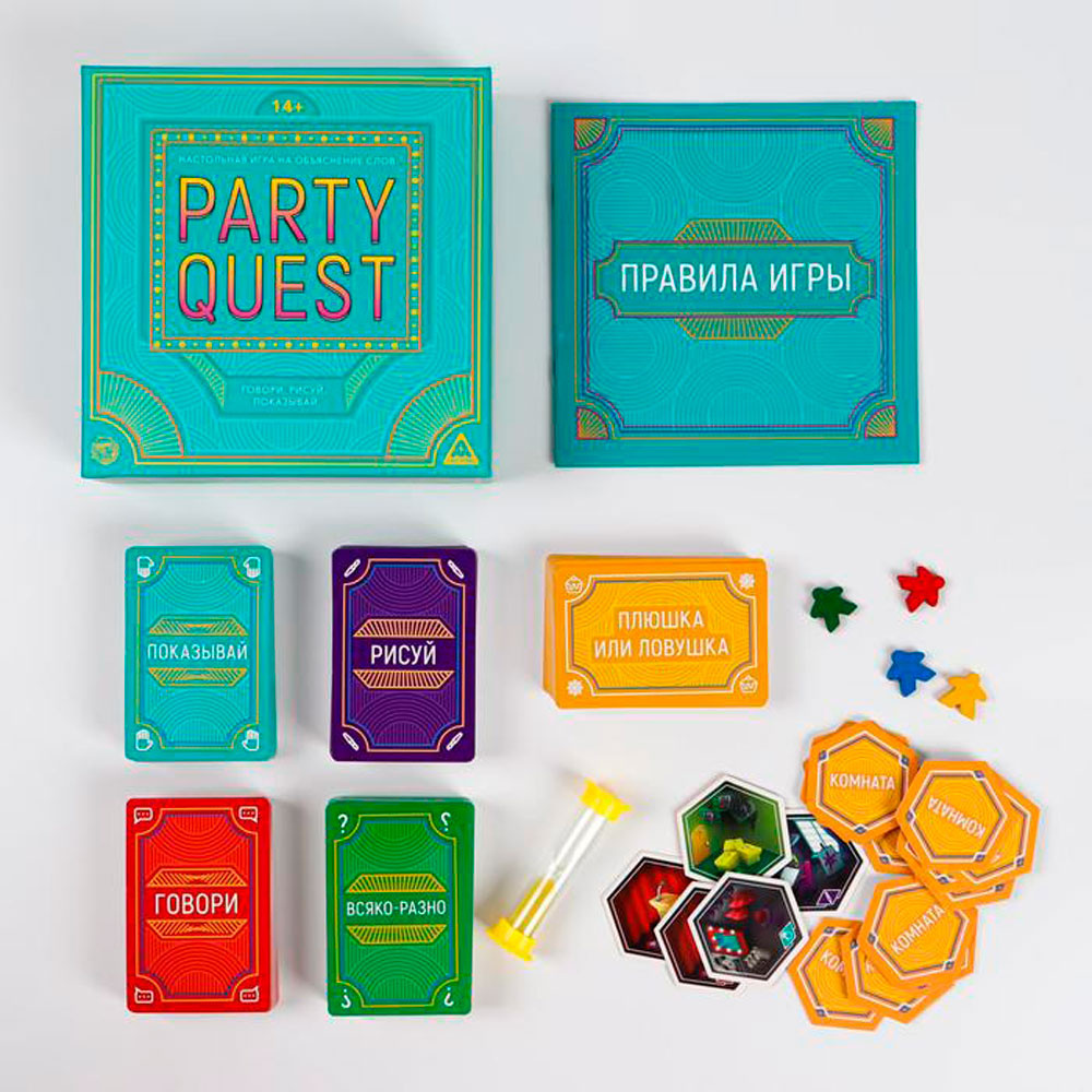 Игра настольная "PARTY QUEST. Говори, рисуй, показывай"  - 3