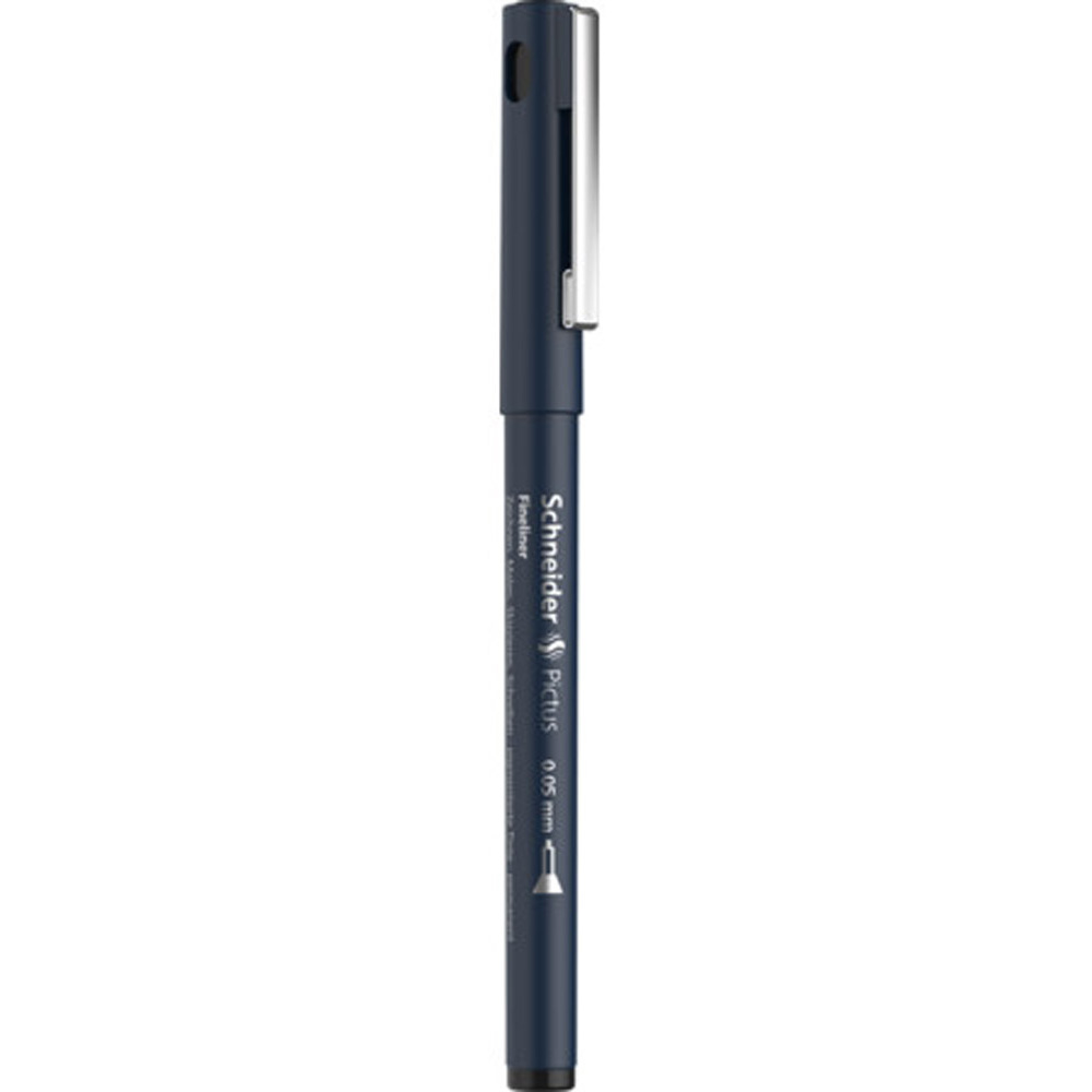 Ручка капиллярная "Schneider Fineliner Pictus", 0.05 мм, черный - 2
