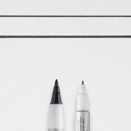 Маркер перманентный "Identy-Pen" двухсторонний, черный - 3