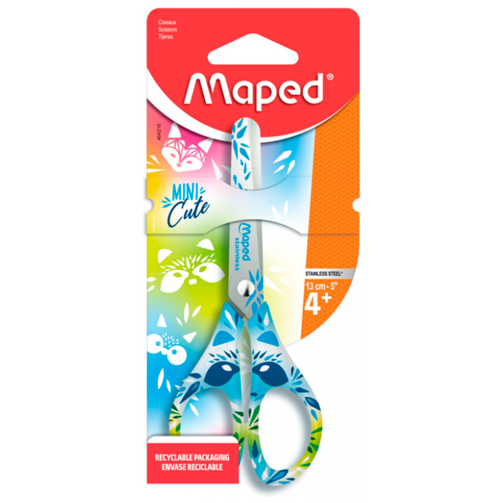 Ножницы Maped "Mini cute", 13 см, голубой, розовый