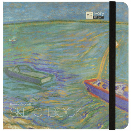 Скетчбук "Bruno Visconti", 20x20 см, 100 г/м2, 80 листов, ассорти - 6