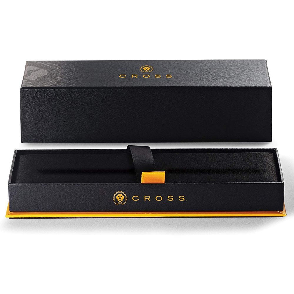 Ручка перьевая "Cross Classic Century Black Lacquer", M, черный, серебристый, патрон черный - 5