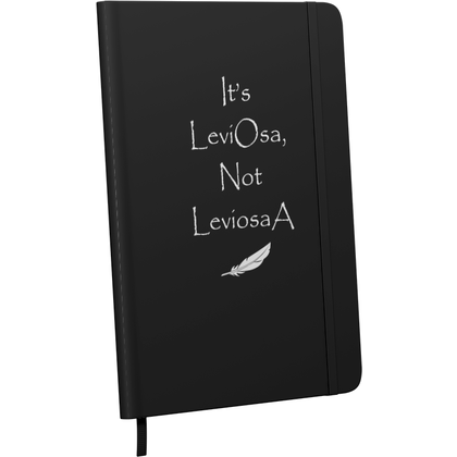 Блокнот "It's LeviOsa, Not LeviosaA", А6, 80 листов, нелинованный, черный
