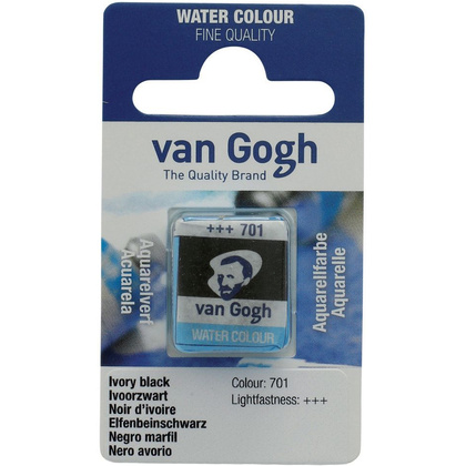 Краски акварельные "Van Gogh", 701 черная слоновая кость, кювета