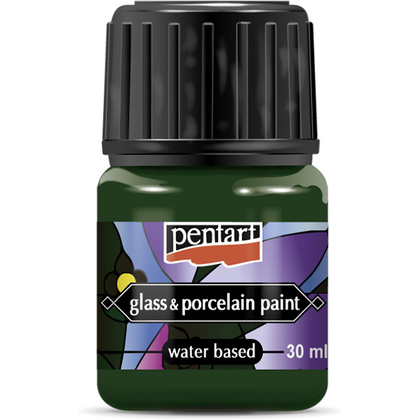 Краски для стекла и керамики "Pentart Glass&Porcelain", 30 мл, зеленый