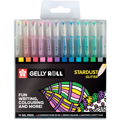 Набор ручек гелевых "Gelly Roll Stardust", 12 шт.