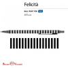 Ручка шариковая автоматическая "Felicita Black&White. Полоски", 0.7 мм, белый, черный, стерж. синий - 4