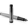 Ручка перьевая Parker "IM Achromatic F317", F, серый, черный, патрон синий - 2