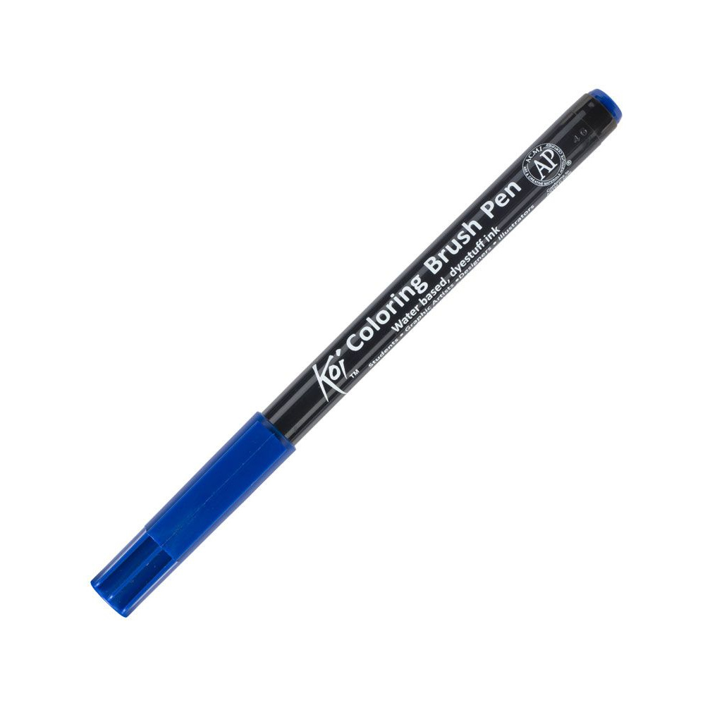 Маркер акварельный "Koi Color Brush", синий