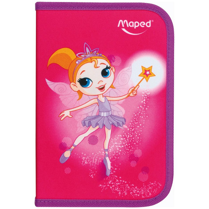 Пенал Maped "Fairy", 1 отделение, с наполнением